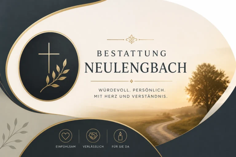 Bestattung Neulengbach mit Kreuz und ruhiger Landschaft