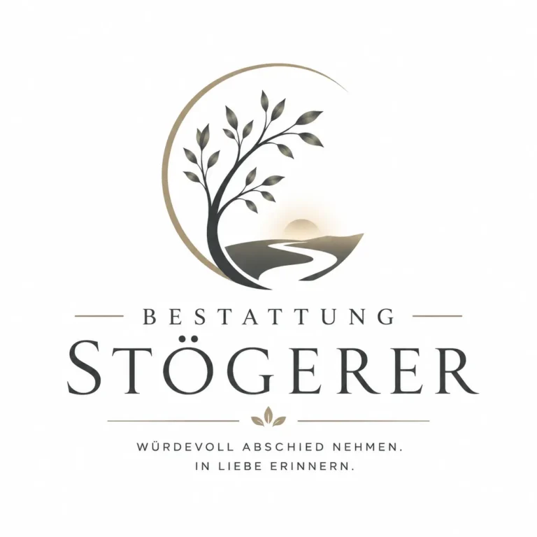 Bestattung Stögerer Logo mit Baum und Weg