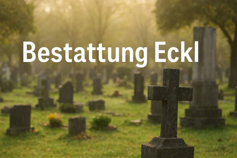 Bestattung Eckl : Würdevolle Begleitung, aktuelle Sterbefälle & regionale Nähe 1 Ruhige Friedhofsszene mit traditionellen Grabsteinen und einem steinernen Kreuz, symbolisch für Bestattung Eckl