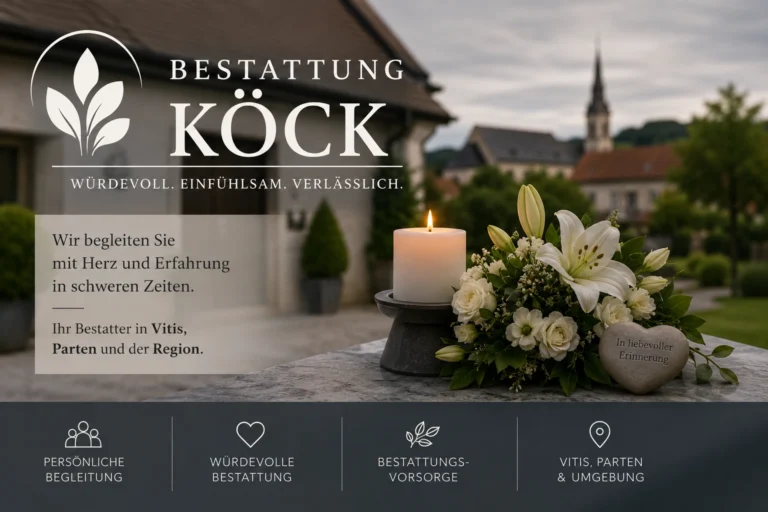 Bestattung Köck in Vitis mit würdevoller Trauerbegleitung