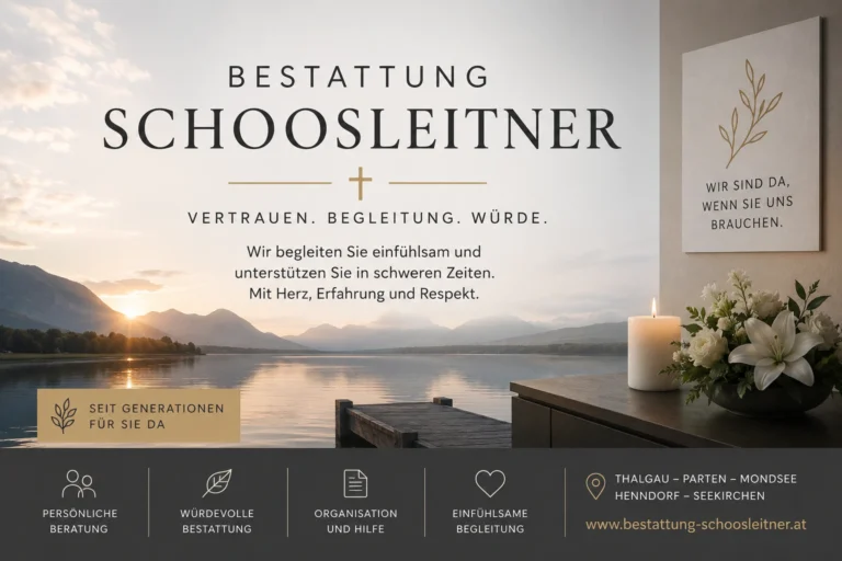 Bestattung Schoosleitner - Würdevolle Bestattung und einfühlsame Trauerbegleitung in Thalgau