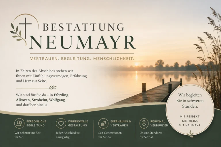 Bestattung Neumayr - würdevolle Bestattung am See
