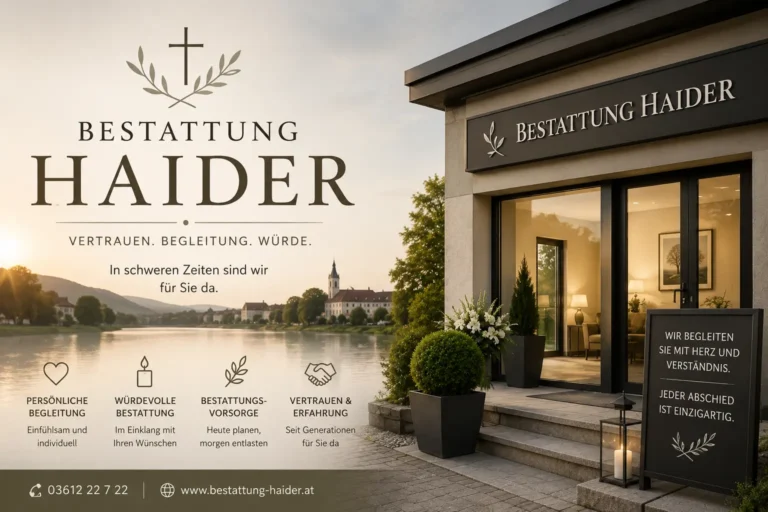 Bestattung Haider mit modernem Bestattungsinstitut und würdevoller Trauerbegleitung
