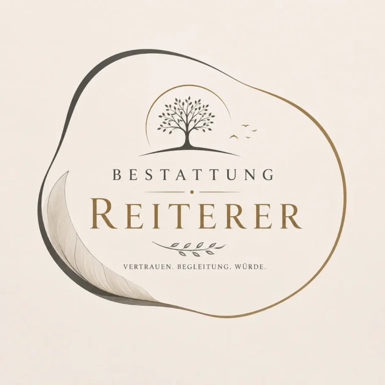 Bestattung Reiterer mit Lebensbaum und Feder