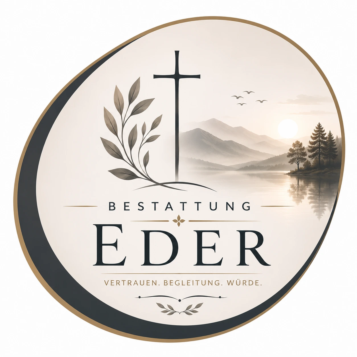 Bestattung Eder Logo mit Kreuz