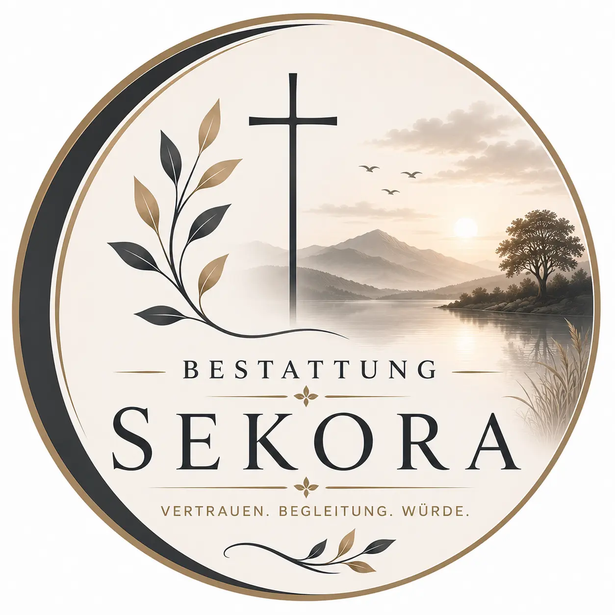 Bestattung Sekora Logo mit Kreuz