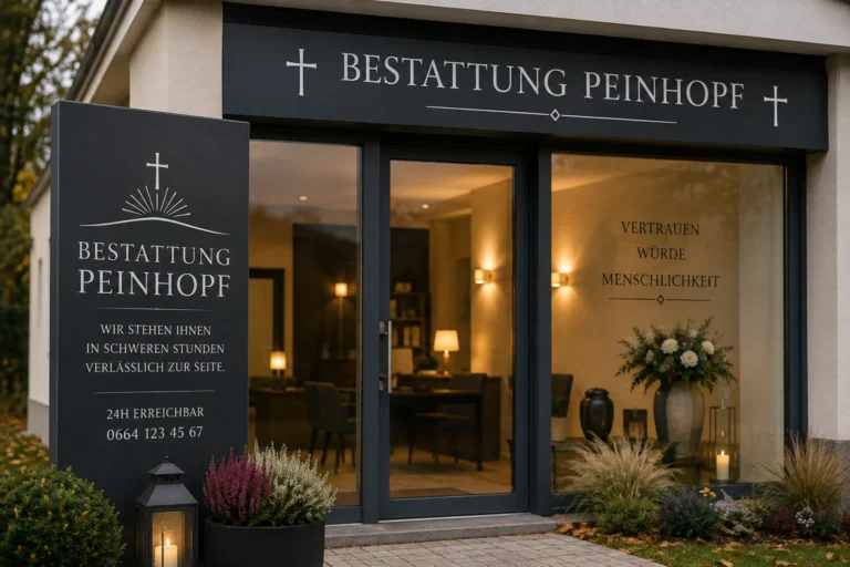 Bestattung Peinhopf mit Kerzen und Blumen