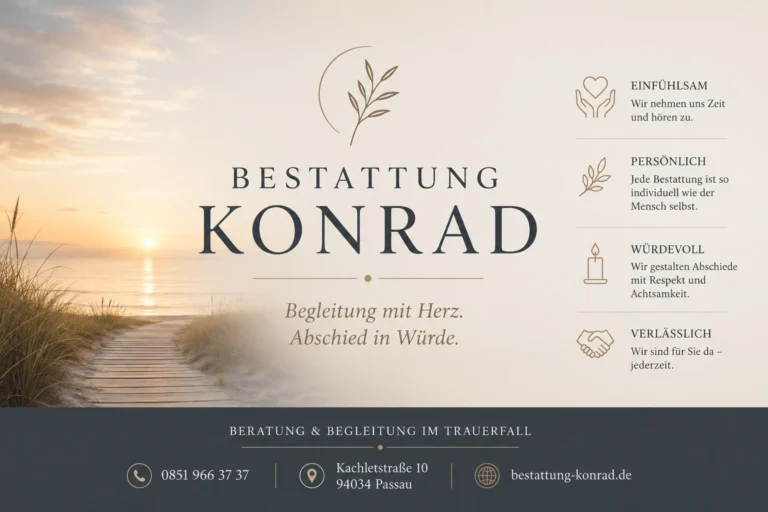 Bestattung Konrad : Würdevolle Begleitung in der Südoststeiermark 2 Bestattung Konrad - ruhige Meereskulisse bei Sonnenuntergang als Symbol für Abschied und Würde