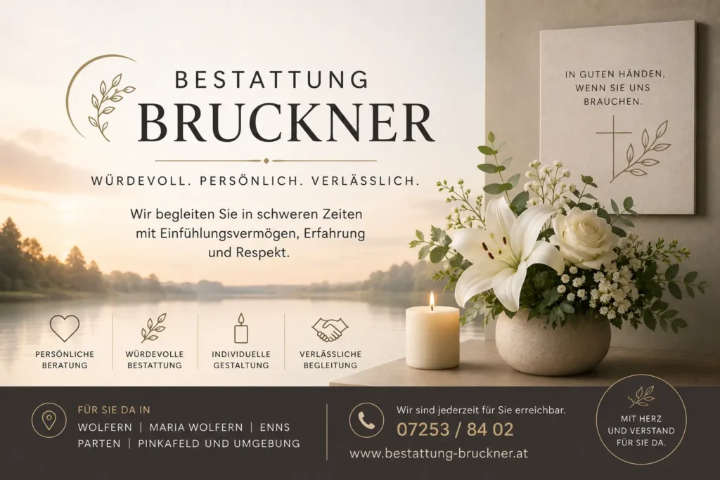 Bestattung Bruckner - Würdevolle Bestattung und Trauerbegleitung in Wolfern