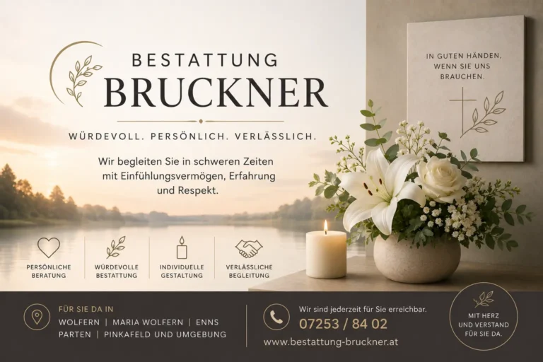 Bestattung Bruckner - Würdevolle Bestattung und Trauerbegleitung in Wolfern